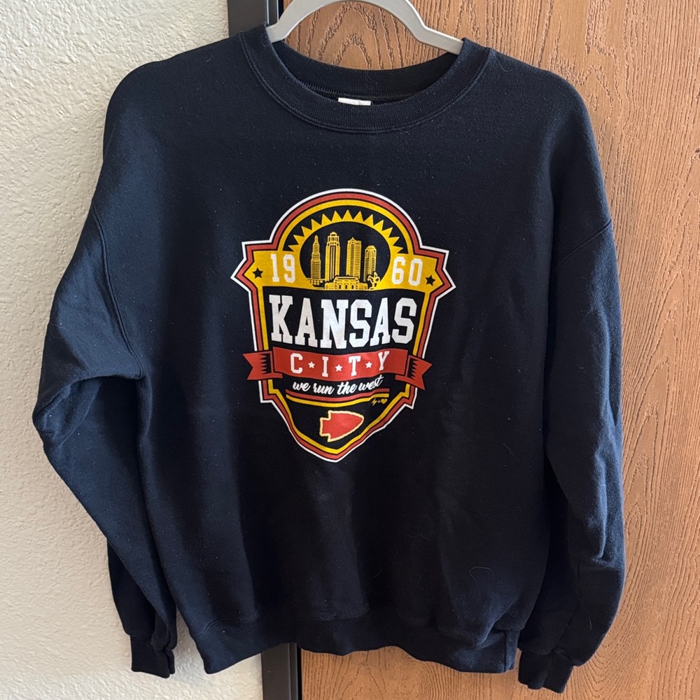 Hanes Black Kansas City Crewneck Sweater